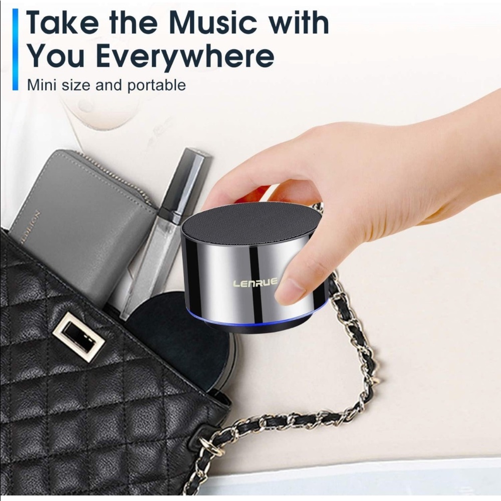 Portable Bluetooth-Mini Wireless Speakers with LED,Built-in-Mic,Handsfree,HD - Picture 2 of 6